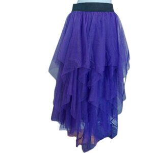 Purple Mesh Skirt Size Small New NWT